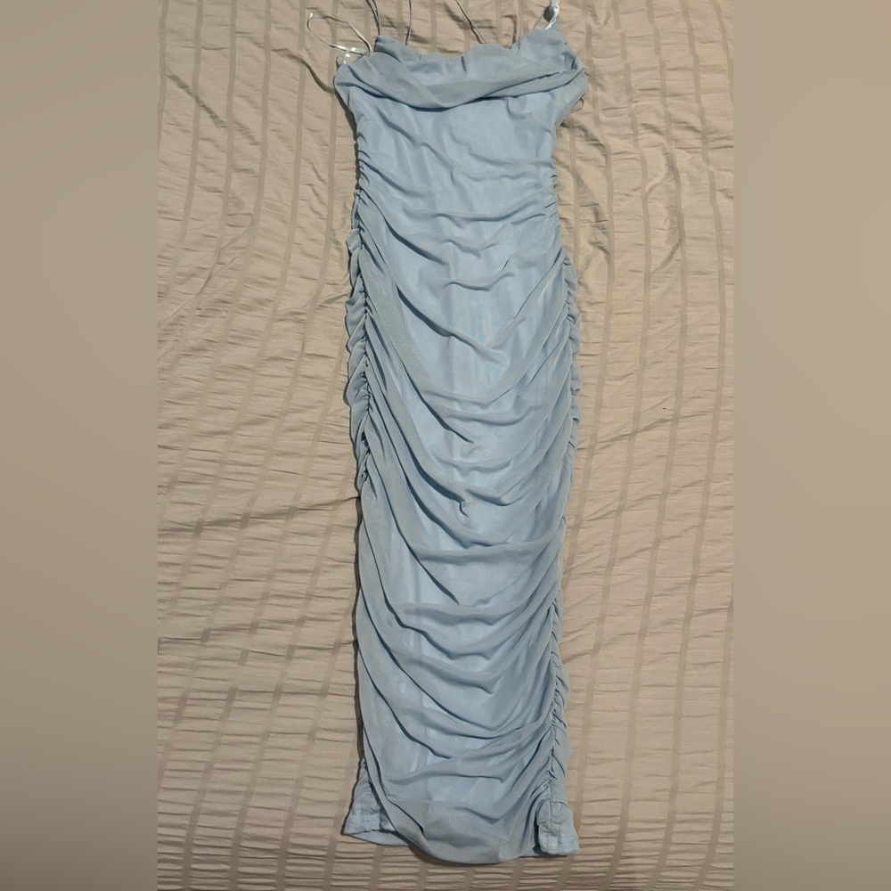 Fashion Nova Sky Blue Dress